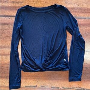 GAPFit | black Ribbed Tee | size small